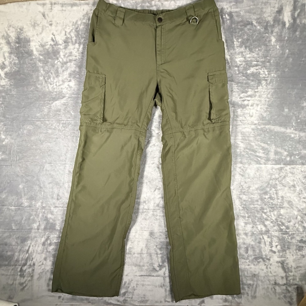 Boy Scouts Of America Pants Mens 38x33 Green Convertible Cargo Utility Camp Hike
